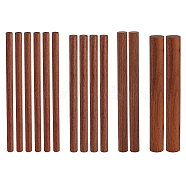 4 Style Waxed Round Wooden Sticks, Dowel Rods, for Children Toy, Building Model Material, Macrame Craft Supplies, Coconut Brown, 14~15x0.8~1.8cm, 14pcs/set(WOOD-OC0002-82)