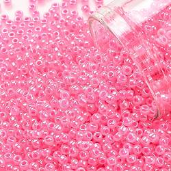TOHO Round Seed Beads, Japanese Seed Beads, (910) Ceylon Hot Pink, 11/0, 2.2mm, Hole: 0.8mm, about 1103pcs/10g(X-SEED-TR11-0910)