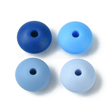 Rondelle Food Grade Eco-Friendly Silicone Focal Beads(SIL-F003-07A)-2