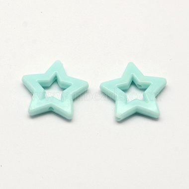 Opaques cadres de perles acryliques(SACR-Q100-M064)-2