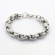 Casual Style 304 Stainless Steel Double Link Chain Bracelets(X-STAS-O036-37P)-1