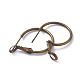 Brass Hoop Earrings(KK-I665-26A-AB)-2