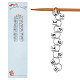 Cube with Number Acrylic Pendant Knitting Row Counter Chains(HJEW-AB00469)-1