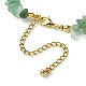 Natural Green Aventurine Chips Beaded Necklace(NJEW-FZ00004-03)-4