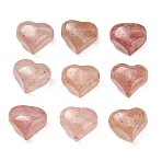 Natural Strawberry Quartz Beads, Heart, 9~10x10~10.5x7~8mm, Hole: 1.4mm(GG-CBA4A3B-C31-02)