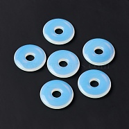 Opalite Pendants, Donut/Pi Disc Charm, 29~30x5~6mm, Hole: 6~7mm(G-I331-01C)