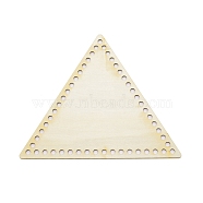 Triangle Wooden Basket Bottoms, Crochet Basket Base, for Basket Weaving Supplies and Home Decor Craft, BurlyWood, 17.5x20x0.25cm, Hole: 6.2mm(WOOD-WH0115-78)