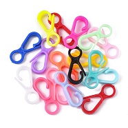 Plastic Lobster CLaw Clasps, Mixed Color, 33x15.5x4.5mm, Hole: 7.5mm(X-KY-D012-M)