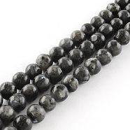 Natural Labradorite Round Bead Strands, 10mm, Hole: 1mm, about 38pcs/strand, 14.9 inch(G-R342-10mm-09)