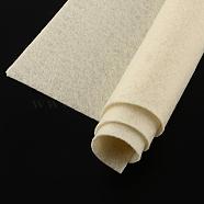 Non Woven Fabric Embroidery Needle Felt for DIY Crafts, Square, Cornsilk, 298~300x298~300x1mm, about 50pcs/bag(DIY-Q007-11)