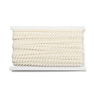 Polyester Wavy Lace Trim, for Curtain, Home Textile Decor, Beige, 3/8 inch(9mm)(OCOR-K007-03B)