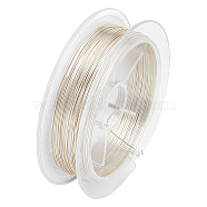 Copper Wire, Square, Silver, 0.4x0.4mm, about 49.21 Feet(15m)/Roll(FIND-BC0004-20B)