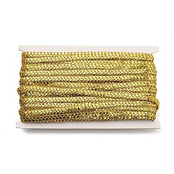 Polyester Wavy Lace Trim, for Curtain, Home Textile Decor, Gold, 3/8 inch(9.5mm)(OCOR-K007-05A)