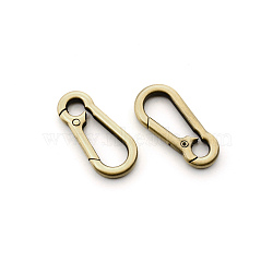 Zinc Alloy Lobster Claw Clasps, Bag Replacement Accessories, Antique Bronze, 4.75x2.25x0.5cm, Inner Diameter: 3.8cm(FIND-WH0099-42AB)