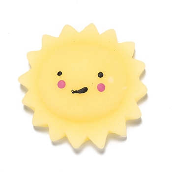 Sun Shape Stress Toy, Funny Fidget Sensory Toy, for Stress Anxiety Relief, Yellow, 45x45x14mm