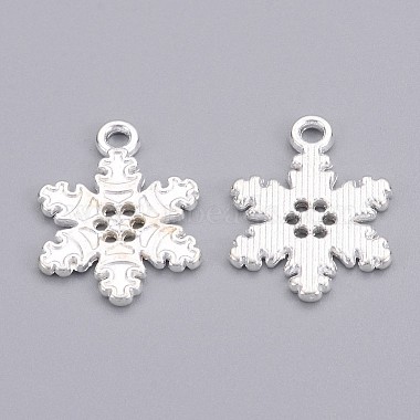 Tibetan Style Alloy Snowflake Pendants(TIBEP-EA115Y-S-FF)-2