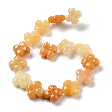 Natural Topaz Jade Beads Strands(G-P520-A08-01)-3