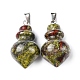 Natural & Synthetic Mixed Gemstone Pendants(G-G998-C)-3