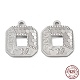 Rhodium Plated 925 Sterling Silver Charms(STER-C003-04P)-1