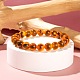 Natural Sugar Heart Agate Round Beads Stretch Bracelet for Her(BJEW-LS0001-08A)-4