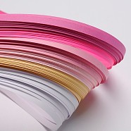6 Colors Quilling Paper Strips, Gradual Pink, 530x5mm, about 120strips/bag, 20strips/color(X-DIY-J001-5mm-A03)