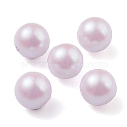 POM Plastic Beads, Imitation Pearl, Center Drilled, Round, Lavender, 7.5~8mm, Hole: 1.2mm(KY-C012-01B-04)