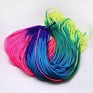 Random Color Nylon Cord Ropes, Colorful, 4mm, about 109.36 yards(100m)/bundle(RCP-R006)