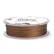 Polyester Metallic Thread, Coconut Brown, 1mm, about 32.8 yards(30m)/roll(OCOR-G006-02-1.0mm-39)