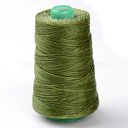 Eco-Friendly Polyester Thailand Waxed Cords, Olive Drab, 0.8mm, about 328.08 yards(300m)/roll(YC-R005-0.8mm-233)