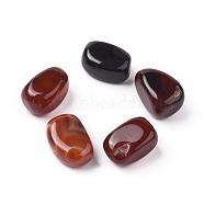 5Pcs Natural Agate Beads, Tumbled Stone, Vase Filler Gems, Dyed & Heated, No Hole/Undrilled, Nuggets, 20~35x13~23x8~22mm(G-FS0002-01)