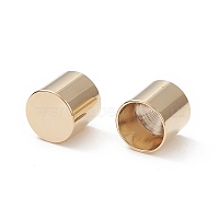 201 Stainless Steel Cord Ends, End Caps, Column, Real 24K Gold Plated, 8.5x9mm, Inner Diameter: 8mm