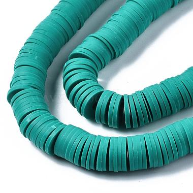 Flat Round Eco-Friendly Handmade Polymer Clay Beads(CLAY-R067-10mm-07)-3