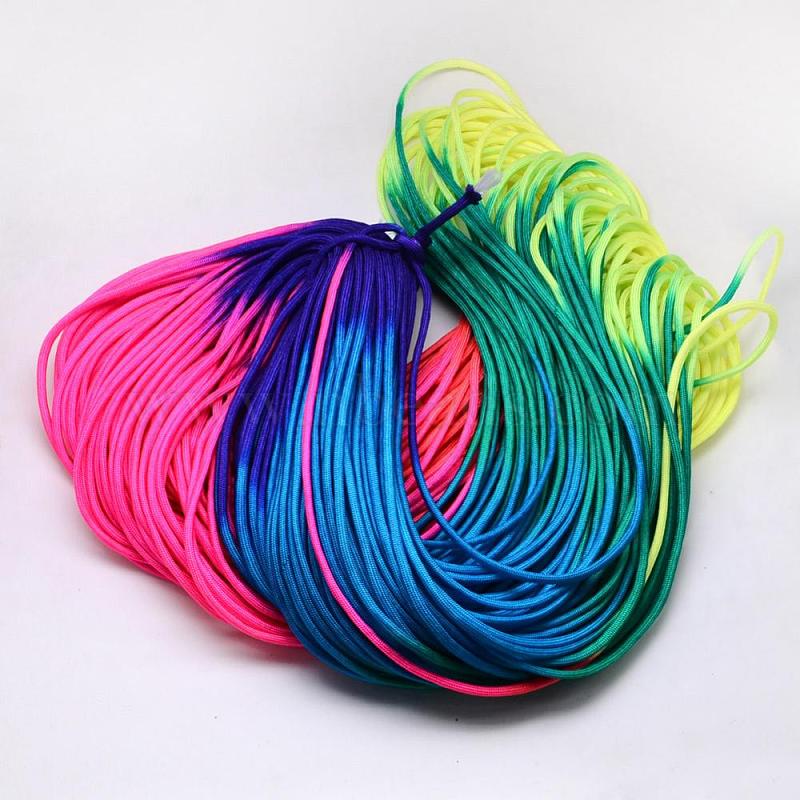 Random Color Nylon Cord Ropes, Colorful, 4mm, about 109.36 yards(100m ...