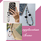 2Pcs Colorful Beads Plastic Pearl Heart Beaded Chain Moblie Straps(AJEW-AR0001-61)-4