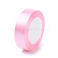 Breast Cancer Pink Awareness Ribbon Making Materials Light Pink Satin Ribbon Wedding Sewing DIY, about 1 inch(25mm) wide, 25yards/roll(22.86m/roll)(X-RC25mmY004)