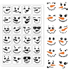 Custom PVC Plastic Clear Stamps, for DIY Scrapbooking, Photo Album Decorative, Cards Making, Snowman Pattern, 160x110x3mm(DIY-WH0448-0049)