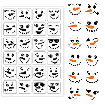 Custom PVC Plastic Clear Stamps, for DIY Scrapbooking, Photo Album Decorative, Cards Making, Snowman Pattern, 160x110x3mm