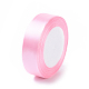 Breast Cancer Pink Awareness Ribbon Making Materials Light Pink Satin Ribbon Wedding Sewing DIY(X-RC25mmY004)-1