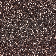 Sparkle PU Leather Fabric, with Glitter Sequins, for Shoes Bag Sewing Patchwork DIY Craft Appliques, Coconut Brown, 135x21x0.07cm(X-AJEW-WH0149E-08)