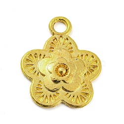 Alloy Pendants, Cadmium Free & Lead Free, Flower, Golden, 18x15x2mm, Hole: 2mm, about 909pcs/1000g(FIND-G065-16G)