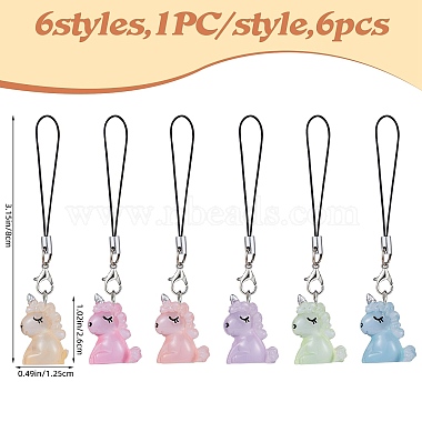 Resin Mobile Straps(HJEW-SW00081)-2