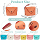 7Pcs 7 Colors Candy Color PU Leather Wristlet Wallets(AJEW-CP0005-58)-2