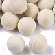 Natural Wooden Round Ball(WOOD-T014-20mm)-1