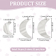 36Pcs 3 Styles Natural Shell Pendants(SHEL-GO0001-08)-2