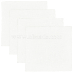Square Cotton Table Runner, for Living Room Dining Table Cloth, White, 420x420x0.4mm(AJEW-WH20018-13C)