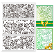 Custom PVC Plastic Clear Stamps, for DIY Scrapbooking, Photo Album Decorative, Cards Making, Leaf, 160x110x3mm(DIY-WH0448-0533)