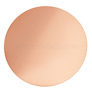 1Pc Copper Sheets, Copper Disc, Flat Round, PeachPuff, 100x2mm(KK-OC0001-31)