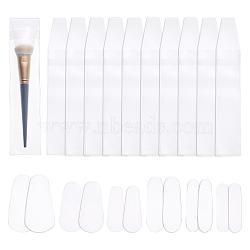Plastic Brush Protection Dustproof Portable Brush Holders, White, 29x5.1x0.1cm(MRMJ-CA0001-17)