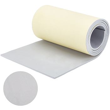 Adhesive EVA Foam Sheets, for Art Supplies, Paper Scrapbooking, Cosplay, Halloween, Foamie Crafts, Light Grey, 300x6mm, about 2m/roll