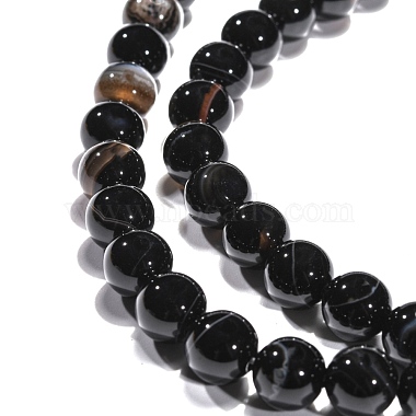 Natural Striped Agate/Banded Agate Beads Strands(X-G-G391-8mm-01)-3